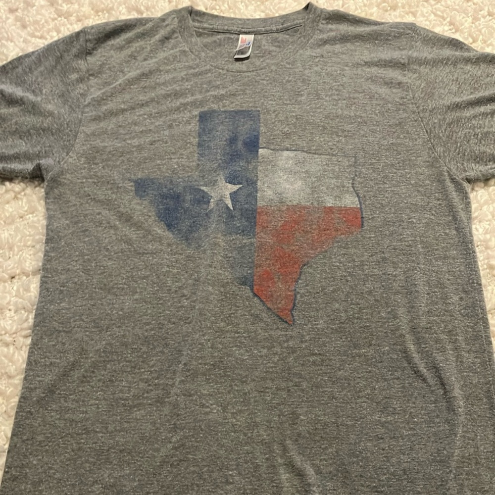 Faded Distressed Texas Tee Shirt